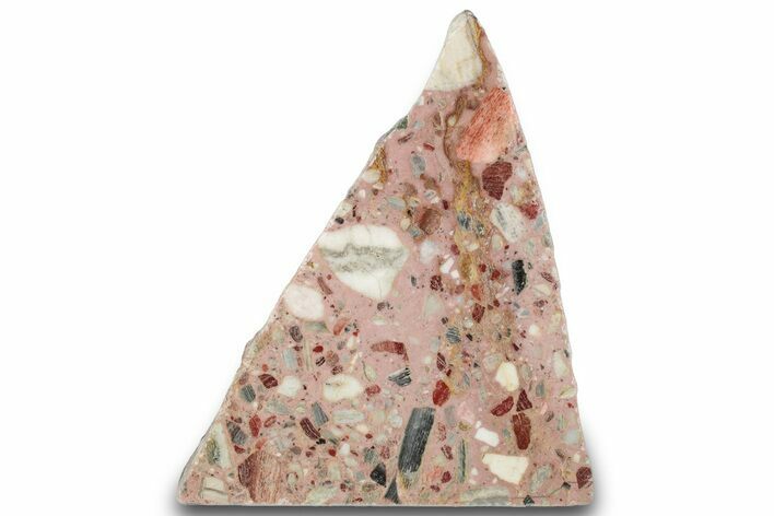 Free-Standing, Polished Brecciated Chert Section - Australia #317912